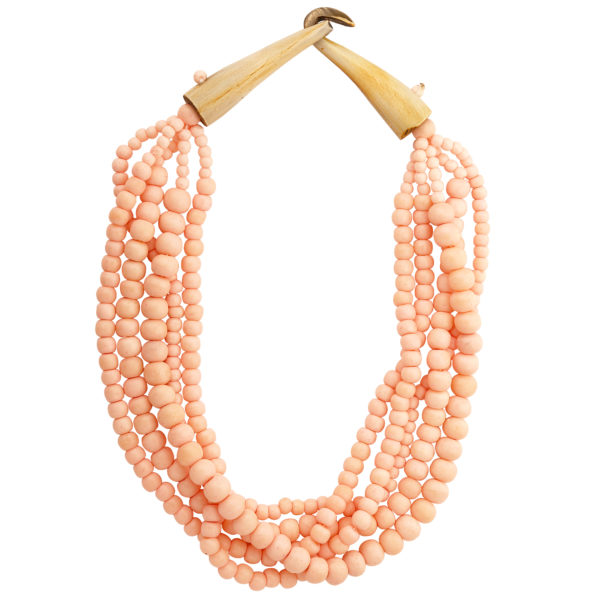 Bonebead necklace: Rosa claro - Imagen 4