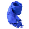 Pashmina con patrón - azul