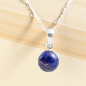 Collar redondo de plata 925 - Lapislazuli