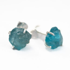 Aretes de Apatita Azul