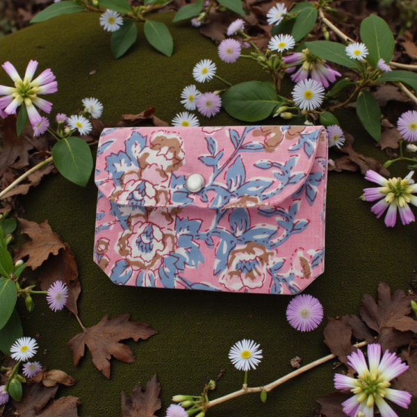 Monedero de blockprint - Rosado
