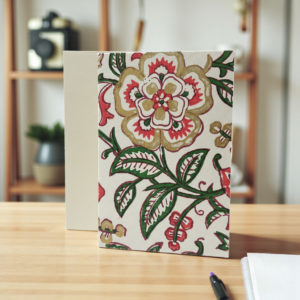 Set de tarjetas blockprint - Flor Cayena