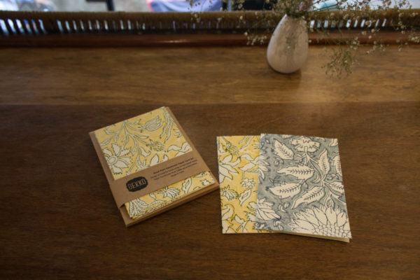 Set de tarjetas blockprint - Floral - Imagen 2