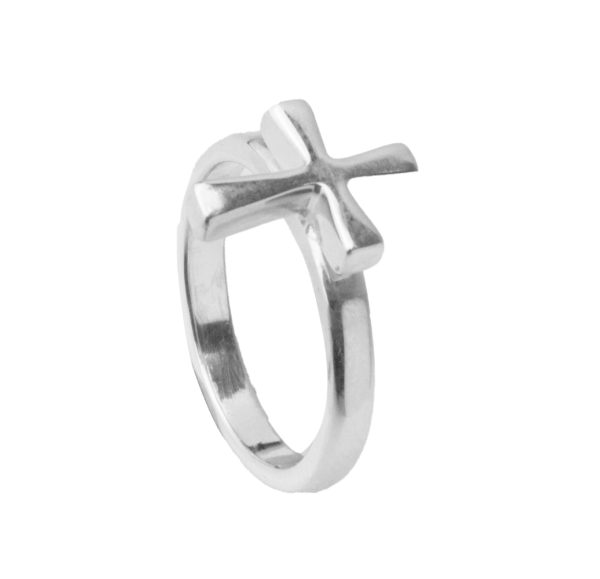 Anillo de Cruz Plata 925 - Imagen 3