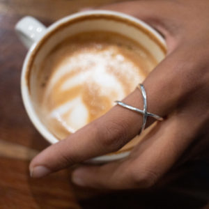 Anillo de cruce Plata 925