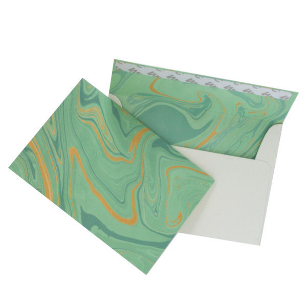 Marble green card