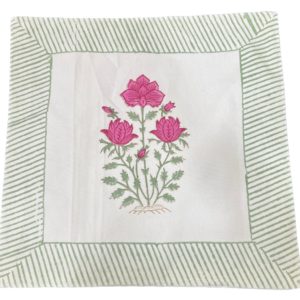 Funda cojines blockprint - 18x18