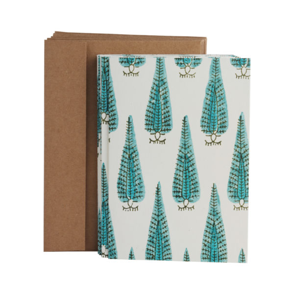 Set de tarjetas blockprint - Peacock - Imagen 2