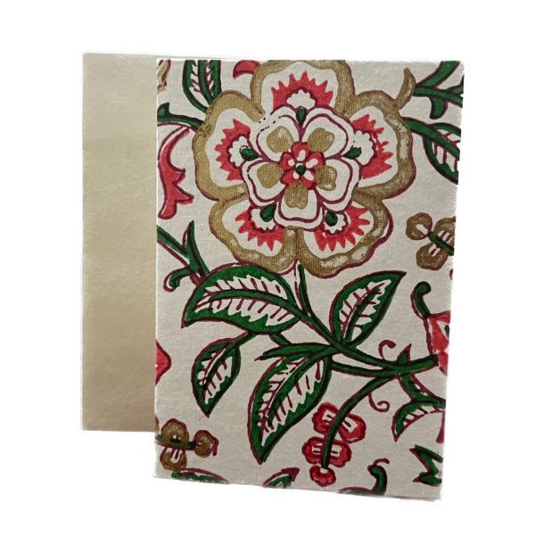Set de tarjetas blockprint - Flor Cayena - Imagen 2