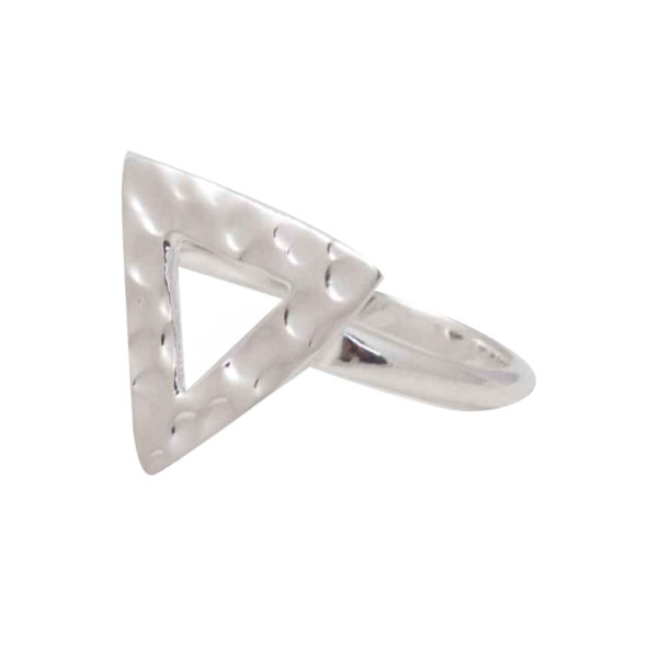Anillo de triangulo plata 925 - Imagen 2