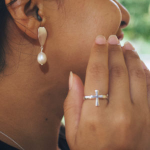 Anillo de Cruz Plata 925